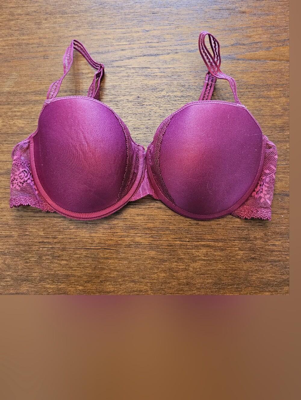 Chantelle Passionata Maddie T-Shirt Memory Foam Lace Bra Strawberry Pink 34D